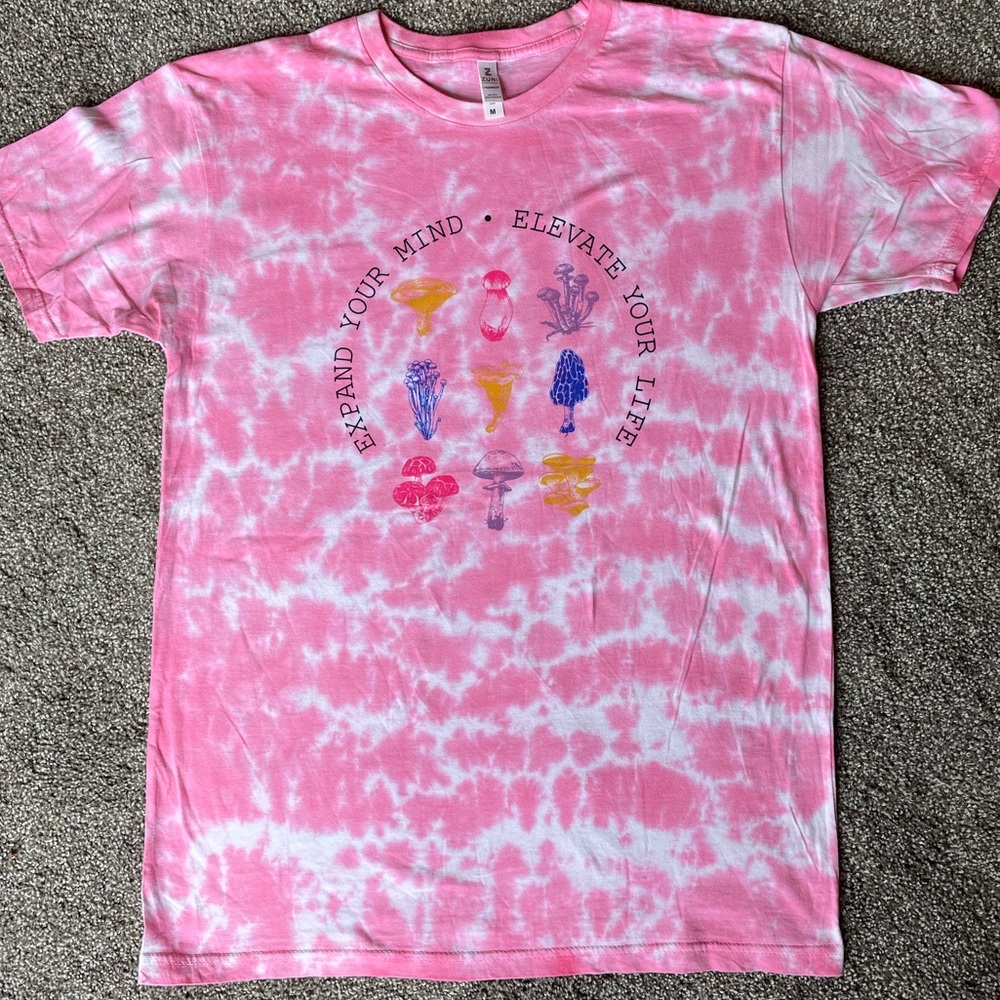Pink tie dye shirt